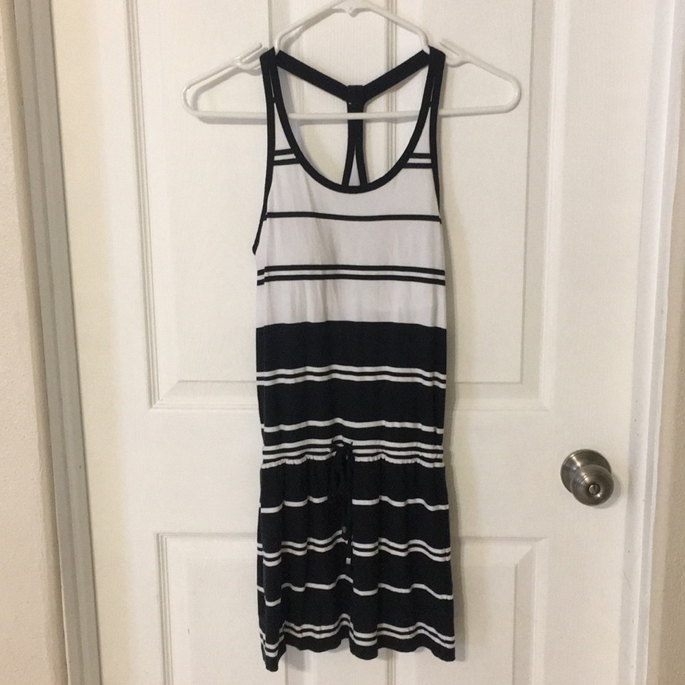 Athleta Dress Black and White XXS